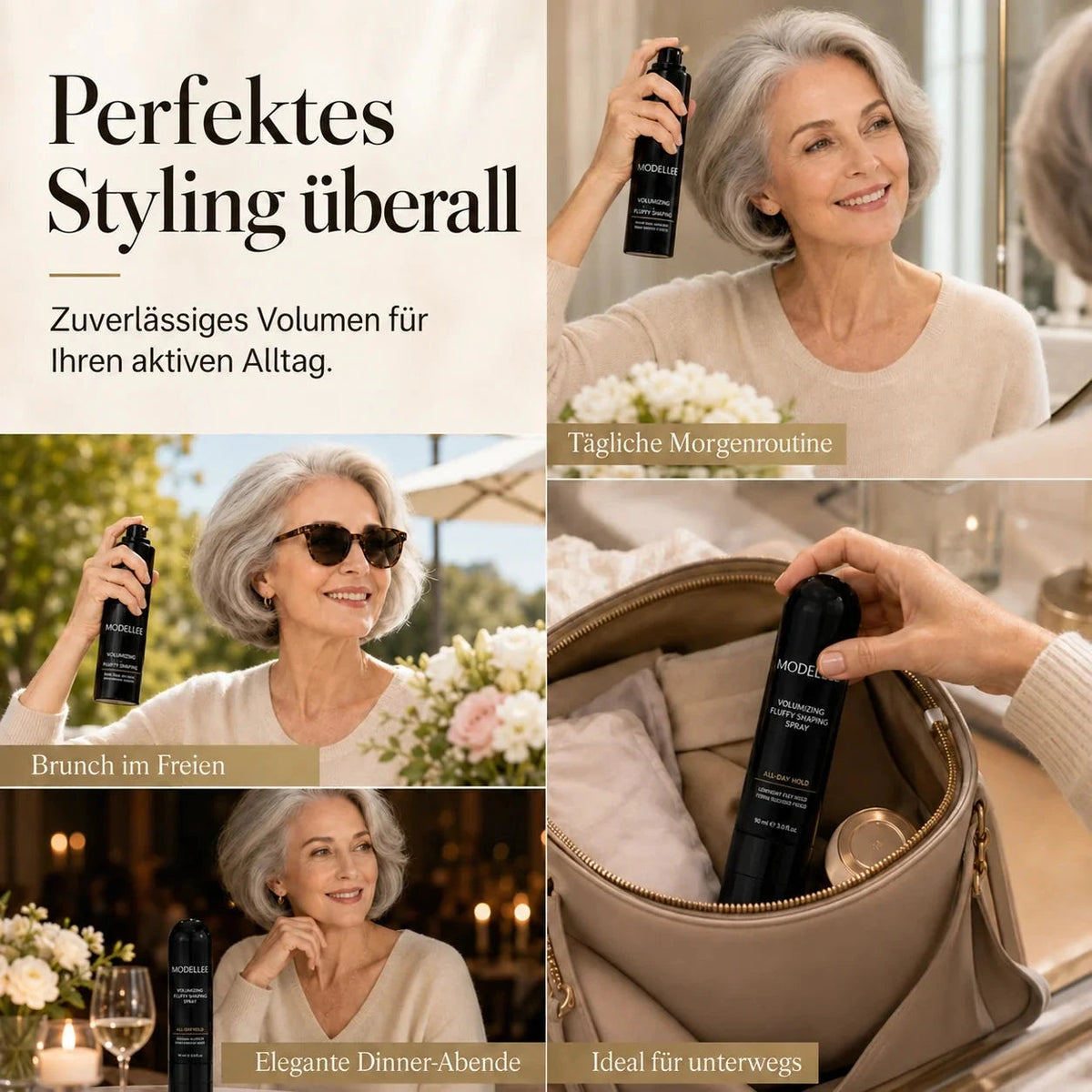 Haarstyling-Spray für Alltag und unterwegs