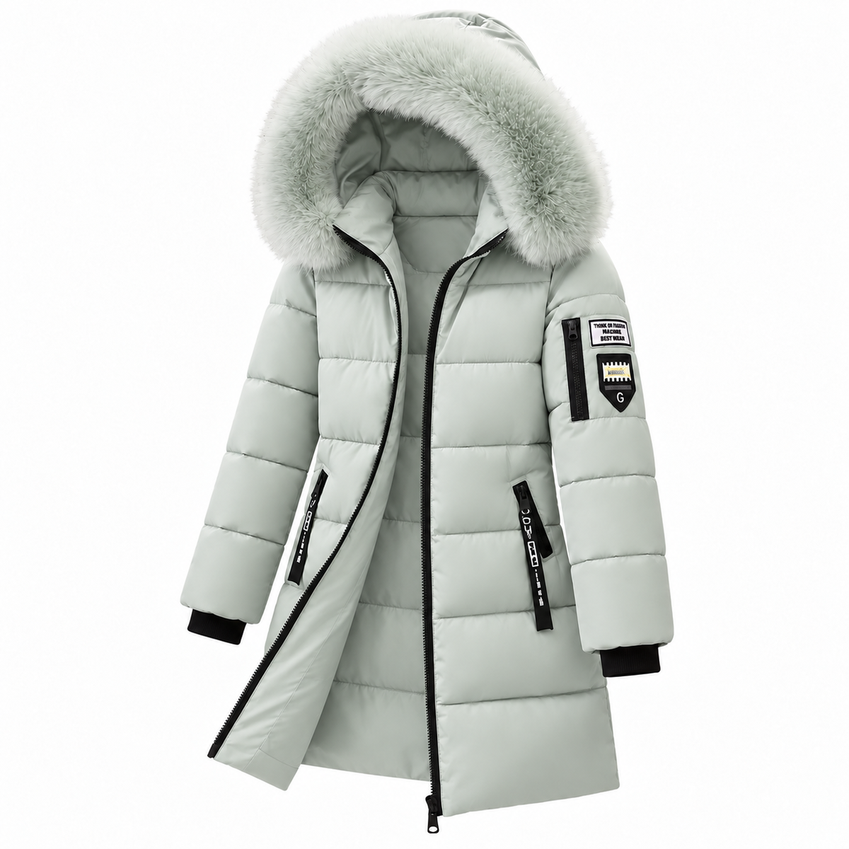 Women's hooded down coat 3