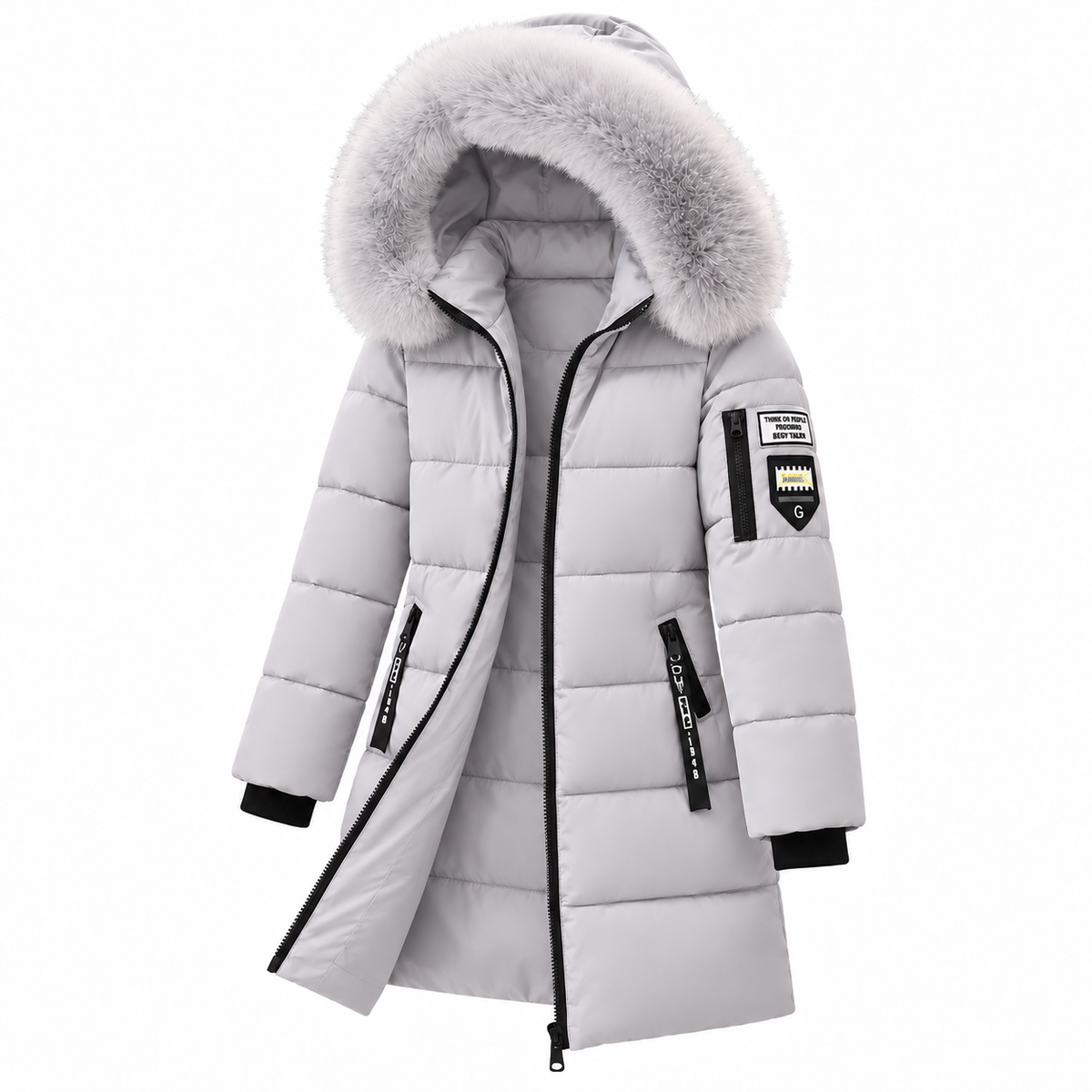 Women's hooded down coat 6