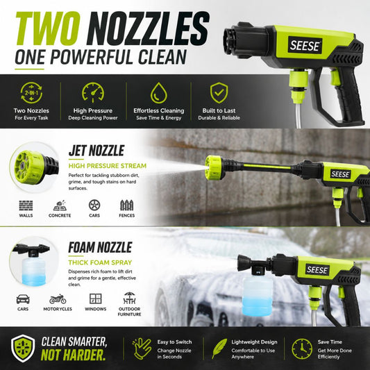 🔥 70% OFF | Cordless High-Pressure Washer Gun – Limited Time!