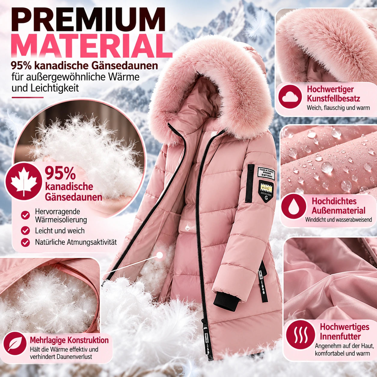 Damen-Daunenmantel – Produktdetails 13