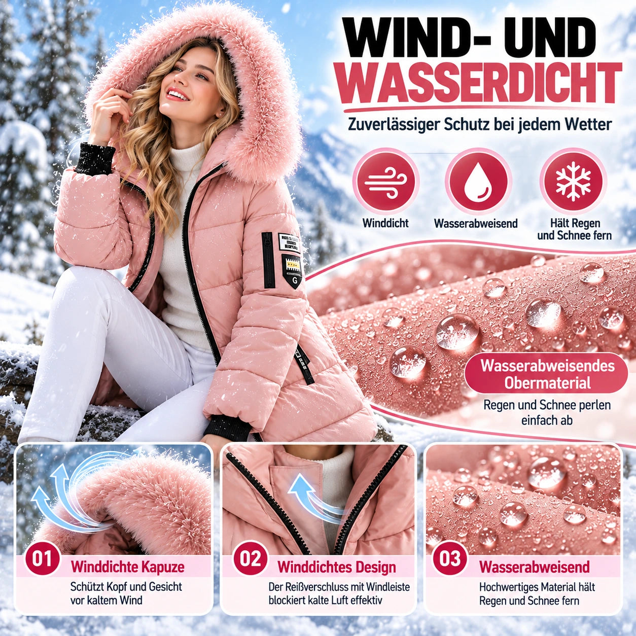 Damen-Daunenmantel – Produktdetails 15