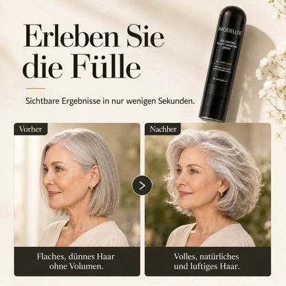 Vorher-Nachher-Darstellung für natürliches Haarvolumen