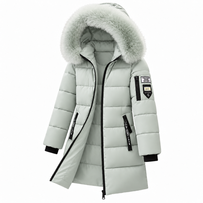 Women's hooded down coat 3
