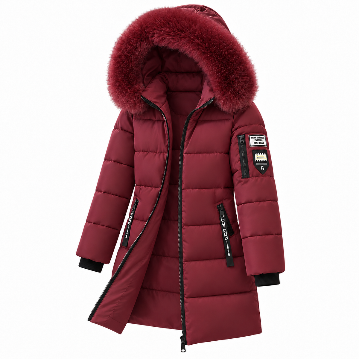 Women's hooded down coat 4
