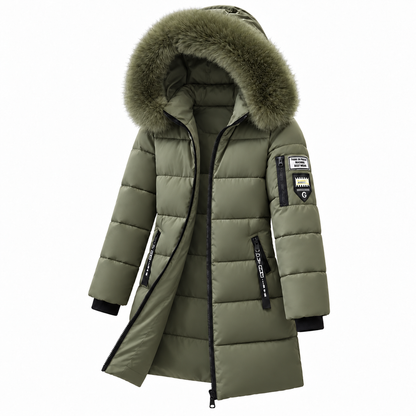 Women's hooded down coat 8