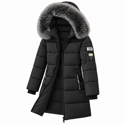 Women's hooded down coat 9