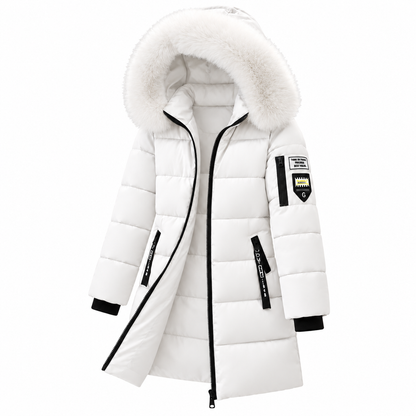 Women's hooded down coat 10