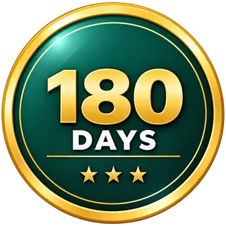 180-day money-back guarantee